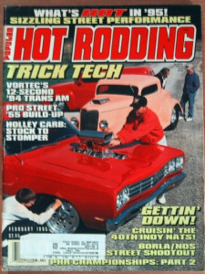 POPULAR HOT RODDING 1995 FEB - BOSS 429, MACHINE, BROZOVICH